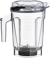 Vitamix 64-Ounce Low-Profile Blender Container with SELF-DETECT, BPA-Free, Laser-Cut Stainless-Steel Blades, Fits Under Most Kitchen Cabinets, Compatible with all full-size Vitamix Blenders