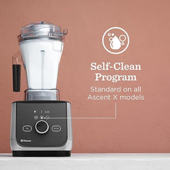 Vitamix Ascent X4 Blender with Five Blending Programs, Self-Cleaning Program, Professional-Grade Blender for Smoothies, Soups and More, Stainless-Steel Blades, 48 Oz Container, Polar White